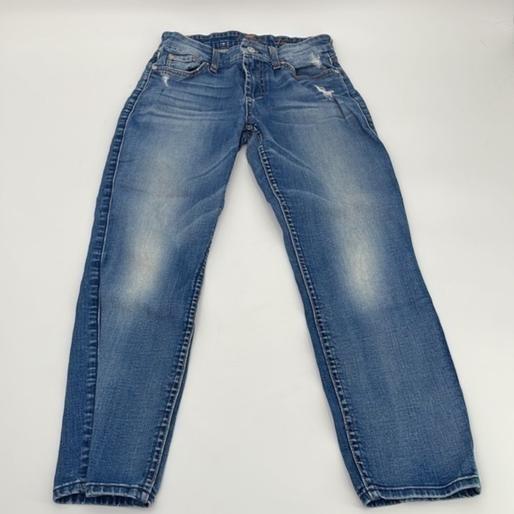 7 For All Mankind Jeans Womens 26 Kimmie Crop Capri USA Medium Slim Straight